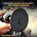 Rotary Thread RTM7 Mandrel - Essential for Die Grinder Accessories & Cut-Off Wheels, 3/8" Arbor Hole & 1/4" Stem, Ideal for Holding Die Grinder Bits Rotary Thread