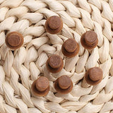 120 Pcs Wood Push Pins, Walnut, Standard, Wooden Thumb Tacks Decorative for Cork Boards Map Photos Calendar and Home Office Craft Projects with Box Phinus