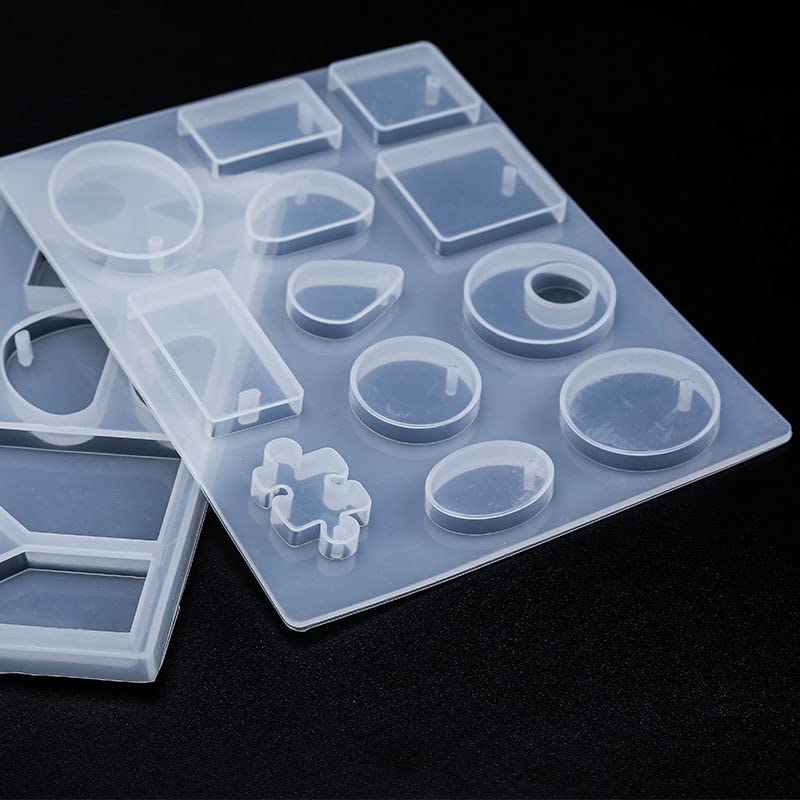 BooteeQue Resin Jewelry Molds, Earring Making Kit, Silicone Molds for Pendant, Keychain Charm Making and Earrings Necklaces Bag Charms DIY BooteeQue