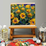 Owevvin 6 Pack 8 x 8 Inch Unfinished Wood Cradled - Wooden Canvas Panels Boards for Painting, Drawing and DIY Crafts Projects Owevvin