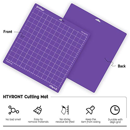 HTVRONT Cutting Mat for Cricut, 3 Pack Cutting Mat 12x12(StandardGrip, LightGrip, StrongGrip) for Cricut Explore Air 2/Air/One/Maker, Variety HTVRONT