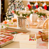 SEWACC 3pcs Box Wooden Drawer Miniture Decoration Woodsy Decor Retro Decor Rustic Case Wooden Unfinished Jewelry Organizer for Drawer Unfinished Wood SEWACC