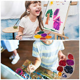 3pcs Acrylic Paint Palette Clear Art Palette for Adults & Kids, Transparent Non-Stick Oil Paint Palette with Protective Kraft for DIY Craft Art SEONHOKEEN