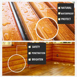8 OZ Pure Tung Oil for Wood Finishing with Wood Brush, Waterproof Wood Sealer Indoor and Outdoor, 100% Pure Natural Tung Oil for Unfinished Bare OAIEGSD