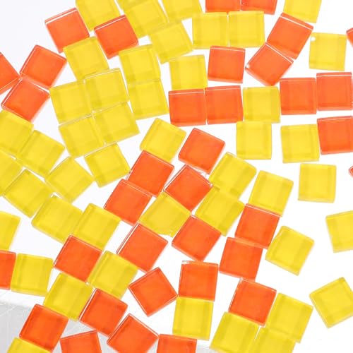 STOBAZA Glass Mosaic Tiles Unfinished Wood Bud Vase Mosaic Vase Kit Stained Mosaic Pieces for Home Decoration DIY Art Projects A STOBAZA