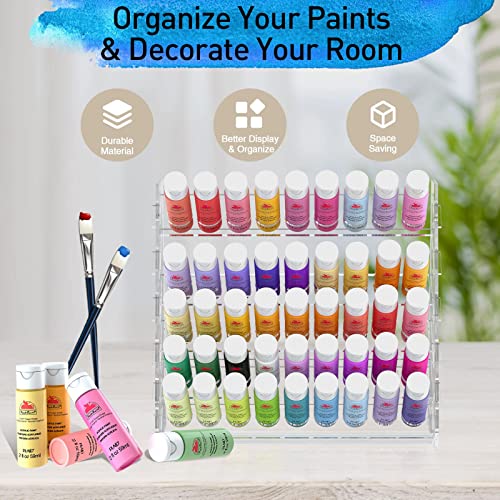 Acrylic Paint Organizer, Paint Rack Stand for 45 Bottles of Paints