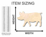 Unfinished Wood Pig Shape - Farm Animal - Craft - up to 24" DIY 8" / 1/8" 24 Hour Crafts