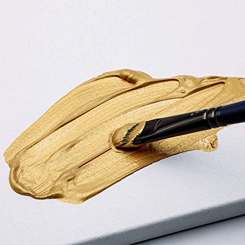 Artecho Metallic Acrylic Paint, 12 Colors Bottles (59ml / 2oz) Art Craft Paints for Canvas, Rock, Stone, Wood, Fabric, Art Supplies for Artists, Artecho