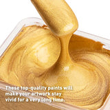 HIMI Metallic Gouache Paints Set, 18 Colors, 30g, 18 US fl oz, X ALIEN FRENS,Non Toxic Paint for Canvas and Paper, Art Supplies for Professionals, HIMI