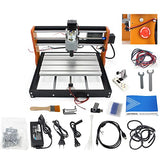 CNCTOPBAOS Upgrade 3018 Pro CNC Router Kit,with GRBL Offline Controller,with 3 Axis Limit Switches,Emergency Stop,3018-PRO DIY Mini Desktop Cutting CNCTOPBAOS