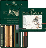 Faber-Castel 21 Piece Pitt Monochrome Tin Set Faber-Castell