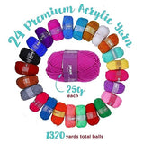 J MARK Crochet Kit for Beginners Adults -1320 Yards Crochet Set for Beginners, Crochet Starter Kit J MARK