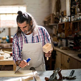 DIRBUY 2 Pcs Wooden Mallet - 9.6 Inch Wooden Mallet Woodworking - 7oz Soild Beech Wood Mallet - Wood Carving Mallet Suitable for Damage-Free Striking DIRBUY