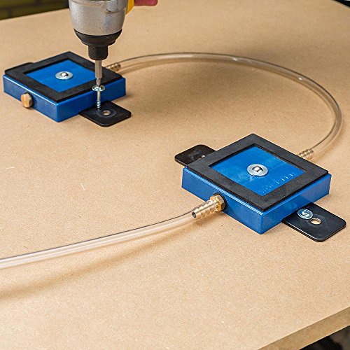 Vacuum Clamp Pod Kit w/T Bolt, Fold Down Knobs, Vacuum Hose, Barbed Brass Fitting, & Vacuum Gasket – CNC Clamps for CNC Projects, Routed Signs and ROCKLER