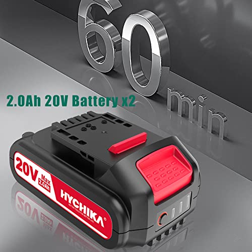 HYCHIKA Reciprocating Saw, 18V MAX Cordless Saw with 2.0Ah Battery, 2800SPM,7/8" Stroke Length, Variable Speed, Tool-Free Blade Change, 6 Saw Blades HYCHIKA BETTER TOOLS FOR BETTER LIFE