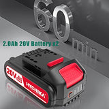 HYCHIKA Reciprocating Saw, 18V MAX Cordless Saw with 2.0Ah Battery, 2800SPM,7/8" Stroke Length, Variable Speed, Tool-Free Blade Change, 6 Saw Blades HYCHIKA BETTER TOOLS FOR BETTER LIFE