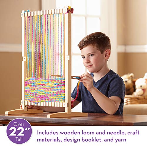 Melissa & Doug Wooden Multi-Craft Weaving Loom: Extra-Large Frame (22.75 x 16.5 inches) Melissa & Doug