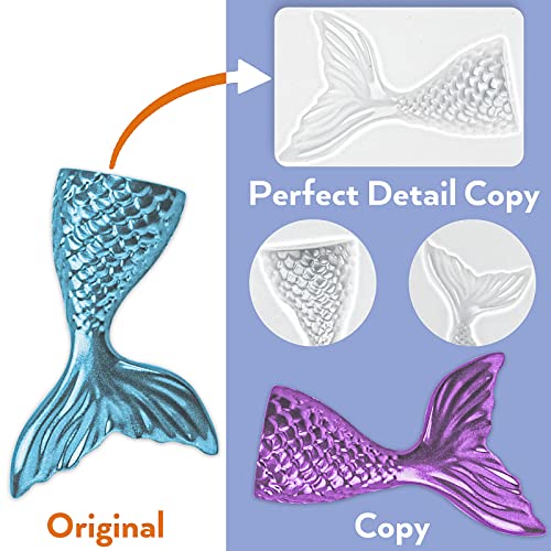 Nicpro 140 oz Silicone Mold Making Kit 15A, Platinum Liquid Silicone Rubber for Mold Maker, Translucent & Flexible & Food Safe Mix Ratio 1:1 for Nicpro