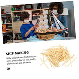 VOSAREA 3 Hardwood Square Dowel Math Counting Stick Toy Model Material Rods Modeling Stick Candy Making Sticks Craft Wood Dowels Wood Popsicle Stick VOSAREA