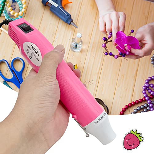 Heat Gun, Mini Hot Air Gun for DIY Crafts Portable Heat Air Gun Tool for Embossing Shrink Wrapping Drying Paint QYQRQF