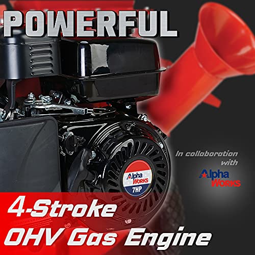 GreatCircleUSA Wood Chipper Shredder Mulcher Heavy Duty Gas Powered 3 in 1 Multi-Function 3" Inch Max Wood Diameter Capacity EPA/CARB Certified Aids G