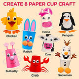 Arts and Crafts Kit for Kids Ages 3, 4, 5, 6 – Craft 8 Cute Animal Projects – Gift Crafts Set for Girls & Boys Ages 4-8 LC Crafts