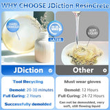 JDiction ResinCrete, 1000G Water-Based Eco-Friendly Formula, 20-30 Minutes Demold Fast Curing Eco Casting Kit for Beginners, Natural Mineral Casting JDiction