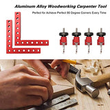 90 Degree Positioning Squares Right Angle Clamps 5.5" Aluminum Alloy Woodworking Carpenter Corner Clamping Tool for Picture Frame Box Cabinets Aogbra