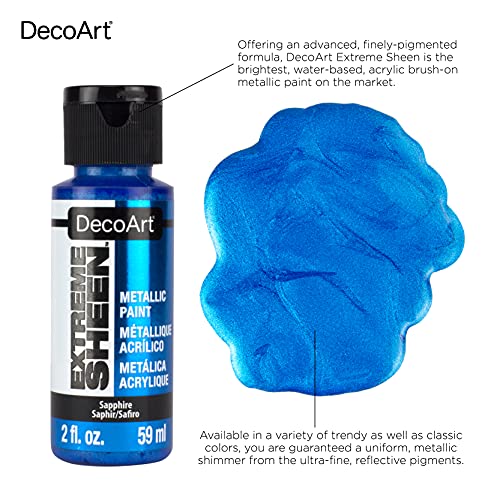 DecoArt DPM17-30 Sapphire Extreme Sheen Acrylic Paint, 2 oz - WoodArtSupply