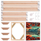 GORGECRAFT Solid Canvas Stretcher Bars Frames 12 x 8 DIY Wooden Frame Kit Premium Pine Wood Strips Set for Oil Paintings Poster Prints DIY Arts GORGECRAFT