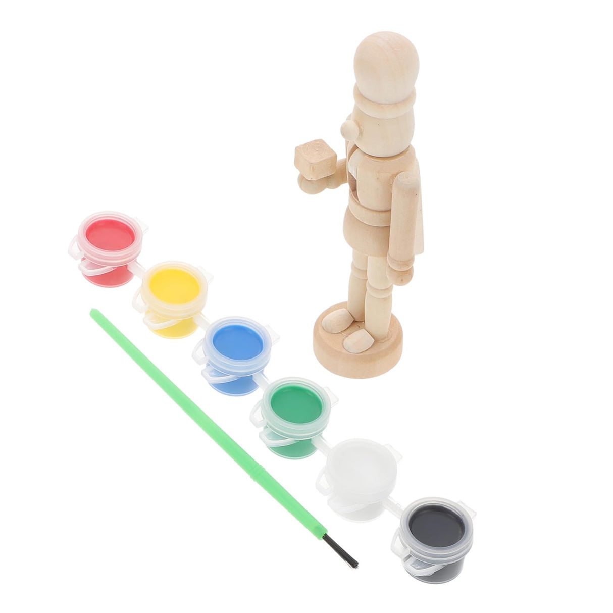 BESPORTBLE Easter Nutcrackers Wooden Soldiers Figurine Unfinished Walnut Soldier Kidult Toys Nutcracker Toy Easter Wooden Puppet Unfinished BESPORTBLE