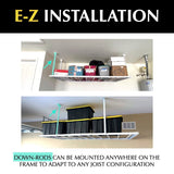 E-Z Garage Storage 4' x 8' Overhead Garage Storage Rack - Heavy Duty Steel, Customizable, Versatile, Easy Installation E-Z Garage Storage