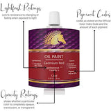 MyArtscape Artist Paint Oil Paint Set - 12ml x 48 Tubes Art Paints - Lightfast - Heavy Body Oil Painting Supplies for Adult Paint Set and oil MyArtscape