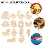 VILLCASE 1 Mermaid Donuts Unfinished Wood Slices Wood Craft Material DIY Crafts Material Wood Slices for DIY Blank Wood Slices DIY Wood Cutouts Wood VILLCASE