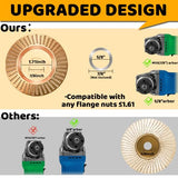 4PCS Angle Grinder Wood Carving Disc Set for 4" or 4 1/2" Attachment, Stump Tool Grinder Disc Wheel Attachments for Woodworking, Wood Shaping Carving Feirenql