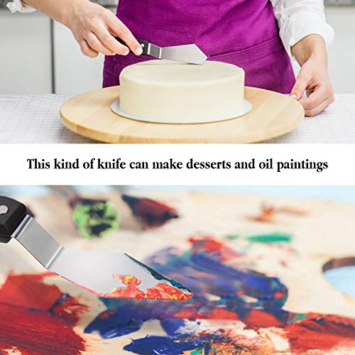 7 Pieces Large Painting Knives Stainless Steel Spatula Palette Knife Painting Mixing Scrapers Oil Painting Accessories Pallet Knife Set for Color Honoson