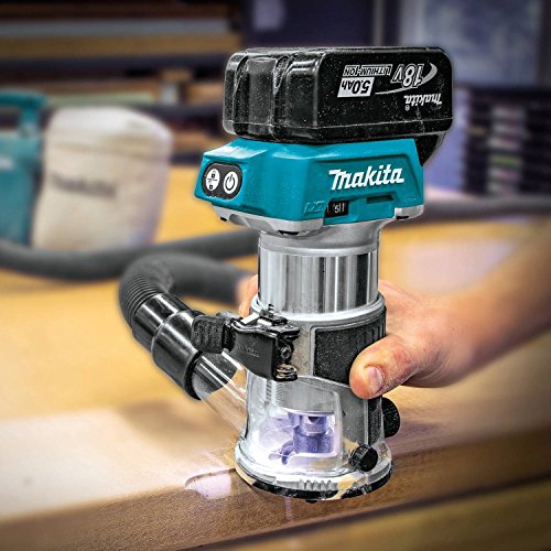 Makita XTR01T7 18V LXT Lithium-Ion Brushless Cordless Compact Router Kit - WoodArtSupply