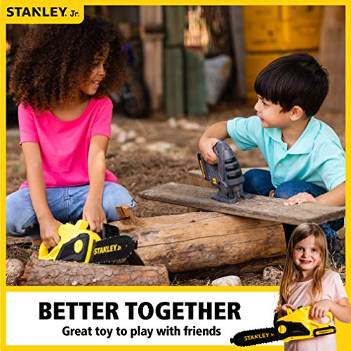Red Toolbox Stanley Jr Battery Operated Delux Chainsaw,Yellow Red Toolbox