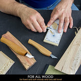 BeaverCraft Wood Carving Knife Kit for Beginners S55 Chip Carving Knives Woodworking Wood Carving Tools Set Carve Widdling Knife Kit Detail Whittling BeaverCraft
