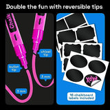 ARTISTRO 8 Neon Chalk Markers - Erasable Chalk Pens with 6mm Reversible Tip for Blackboard, Chalkboard, Car Window, Glass - Liquid Chalk Markers ARTISTRO