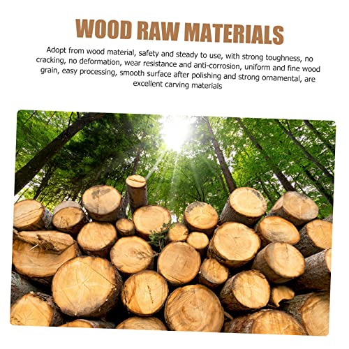 TEHAUX 4pcs Unfinished Wooden Spoon Wooden Craft Whittling Kit Whittling Craft Kit Sugar Spoon Wood Carving Unfinished Wooden Scoops Wood Carving TEHAUX