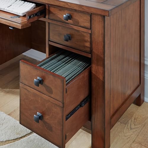 Tahoe Aged Maple Executive Pedestal Desk by Home Styles, 5412-18 homestyles