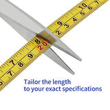 Steel Self-Adhesive Measuring Tape, Imperial and Metric Scale Ruler Sticker, 78-Inch Left to Right Reading Tape Measure Sticker for Workbench, A.I.FORCE