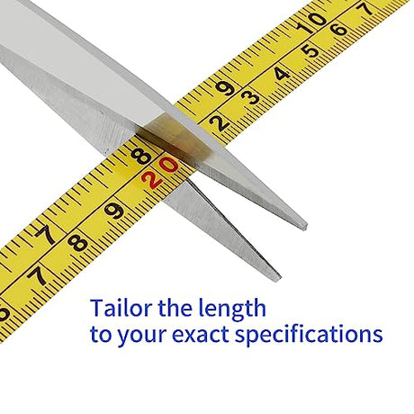 Steel Self-Adhesive Measuring Tape, Imperial and Metric Scale Ruler Sticker, 78-Inch Left to Right Reading Tape Measure Sticker for Workbench, A.I.FORCE