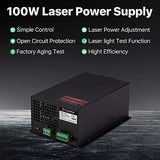 Cloudray 100 Watt Laser Power Supply 110V for 80-100W Laser Tube Laser Engraver Cutter M100(MYJG100 Upgrade) Cloudray