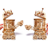 Wood Trick Space Junk Robot 3D Wooden Puzzles for Adults and Kids to Build - Rides up to 13 ft - 9.5x6.7 in - Model Kits for Adults - Engineering DIY Wood Trick