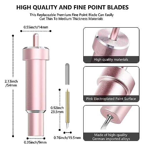 Premium Fine Point Blade Compatible with Cricut Maker 3/Maker/Explore 3/Explore Air 2/Air/One,Fine Point Blade Housing for Slicing Cuts Glitter - WoodArtSupply