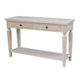 IC International Concepts Vista Console/Sofa, Unfinished Accent Table IC International Concepts