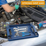 GENHAKON 3 Pieces, Flexible Tool Tray, Rubber Tool Mat Trays, Non-Slip Tool Organizer, Heat and Oil Resistant Rubber, for Automotive and Home Tool GENHAKON