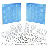 Azar Displays 900988-BLU 48" x 24" Pegboard Organizer Kit, Blue Azar Displays